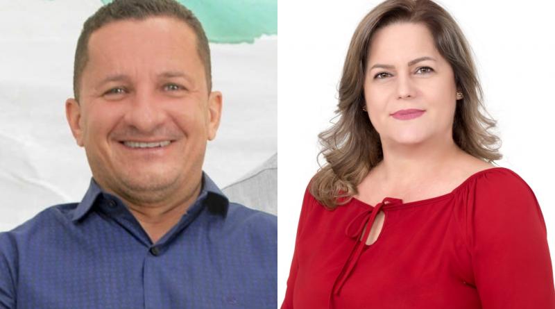 Marcos Antônio Paio, do PV; e Sônia Gabau, do PSDB, candidatos a prefeito