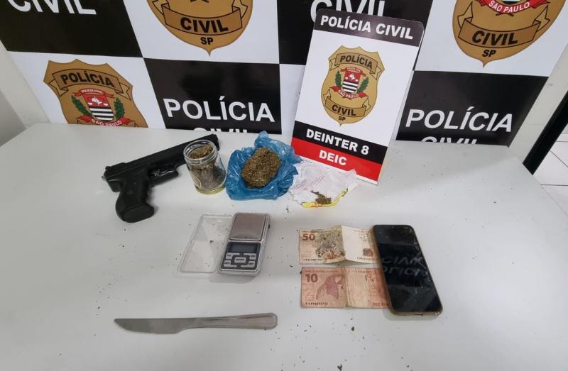 Mais uma denúncia anônima de tráfico de drogas apurada e concluída com êxito pela Polícia Civil