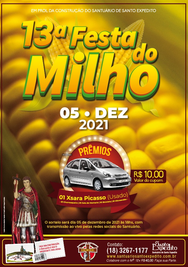 13ª Festa do Milho, evento já tradicional em Santo Expedito