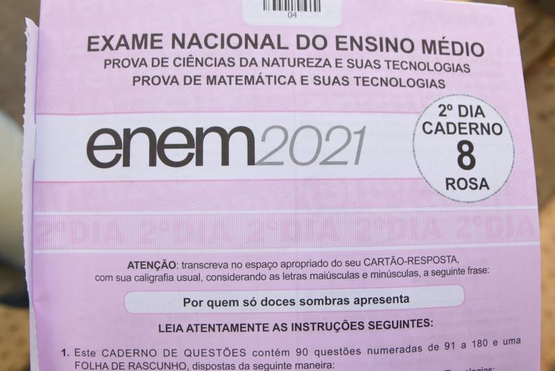 Provas do Enem aconteceram nos dias 21 e 28 de novembro