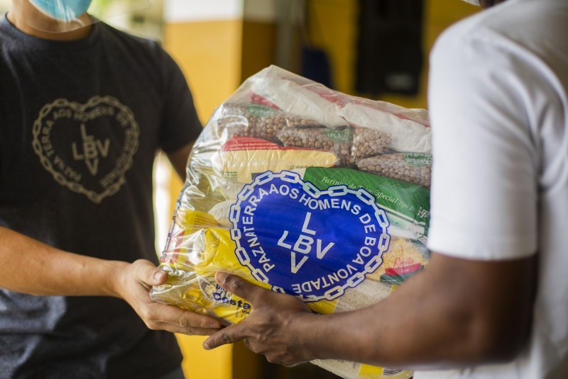 Distribuição ocorrerá às 10h e às 14h, no Centro Comunitário da entidade