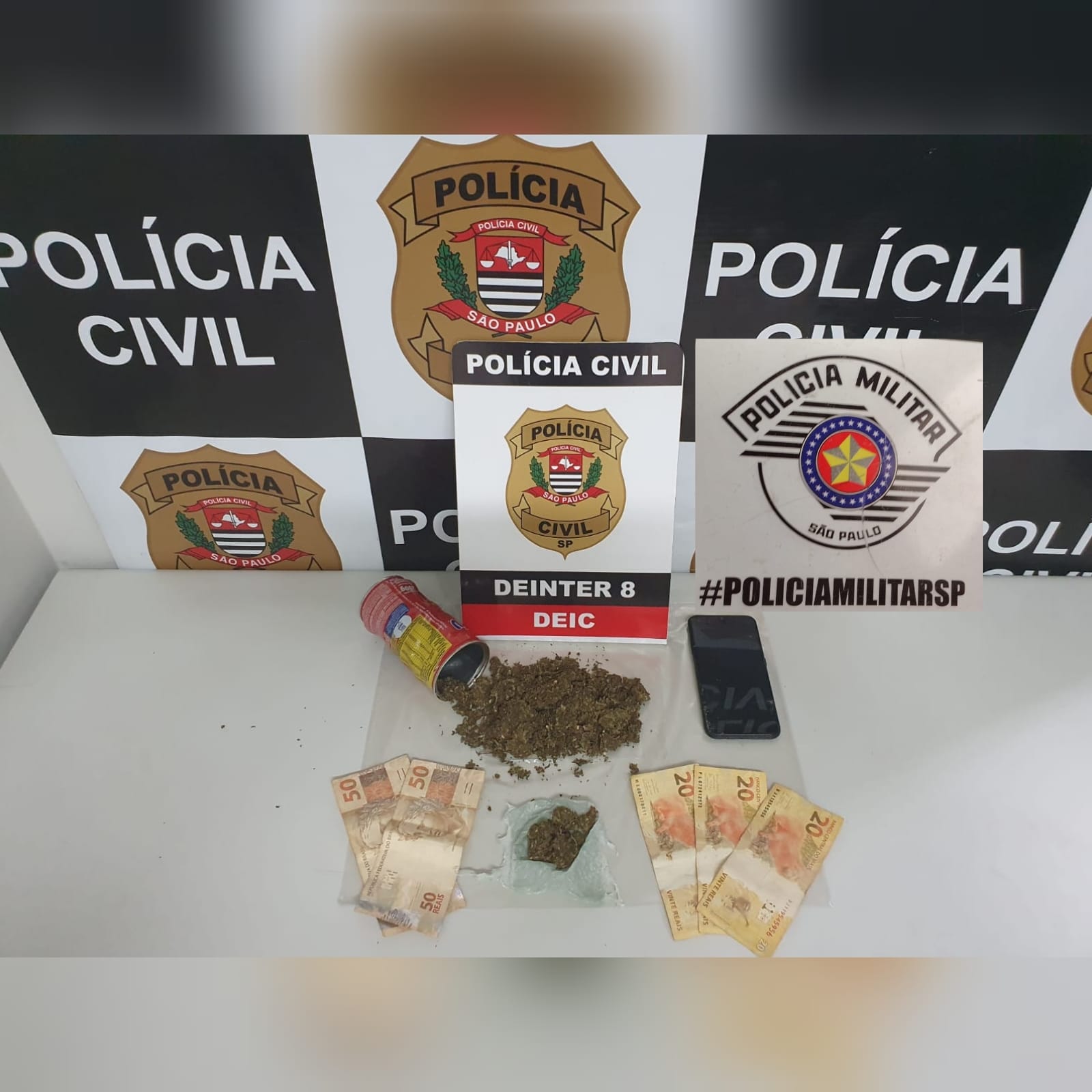 Polícia encontrou entorpecente já fracionado e pronto para venda