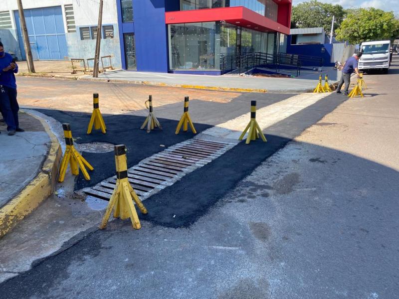 Objetivo da obra é melhorar escoamento de águas neste local