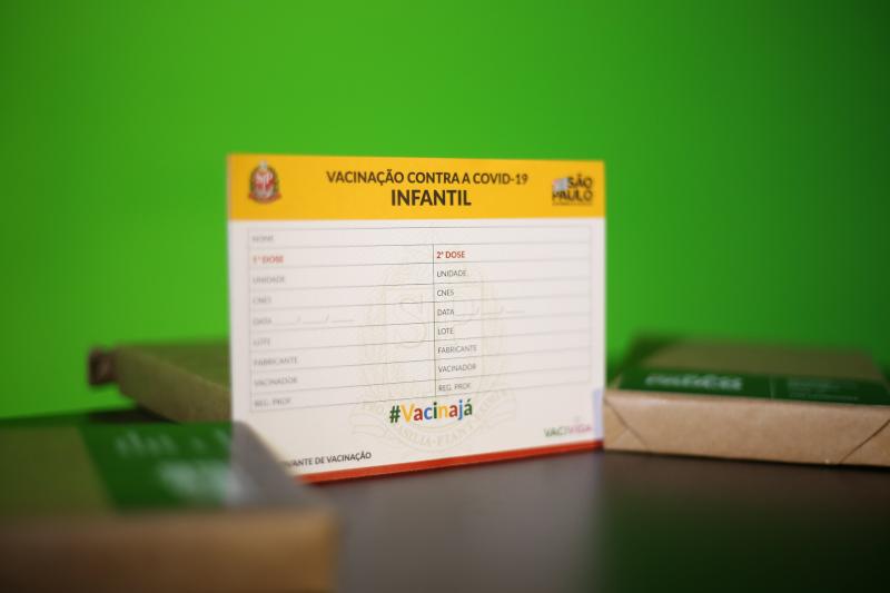 Estado imprimiu 4,5 milhões de carteirinhas de vacinação para esse público