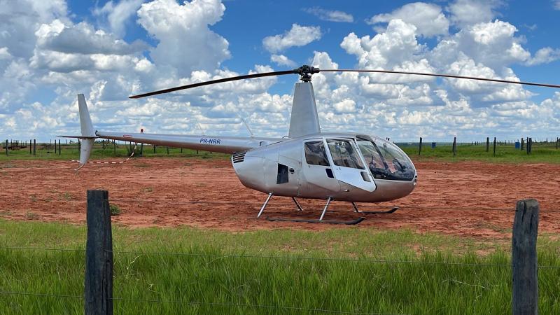 Helicóptero transportava cerca de 300 kg de cocaína