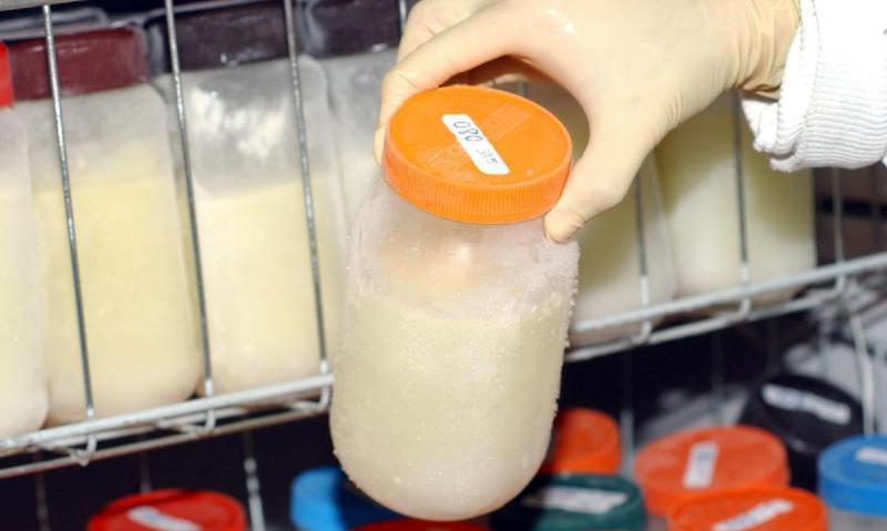 Frascos recebidos serão utilizados para coleta de leite materno