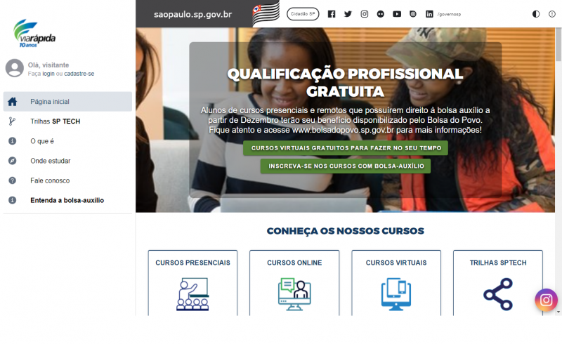 Interessados devem se inscrever pelo site do programa