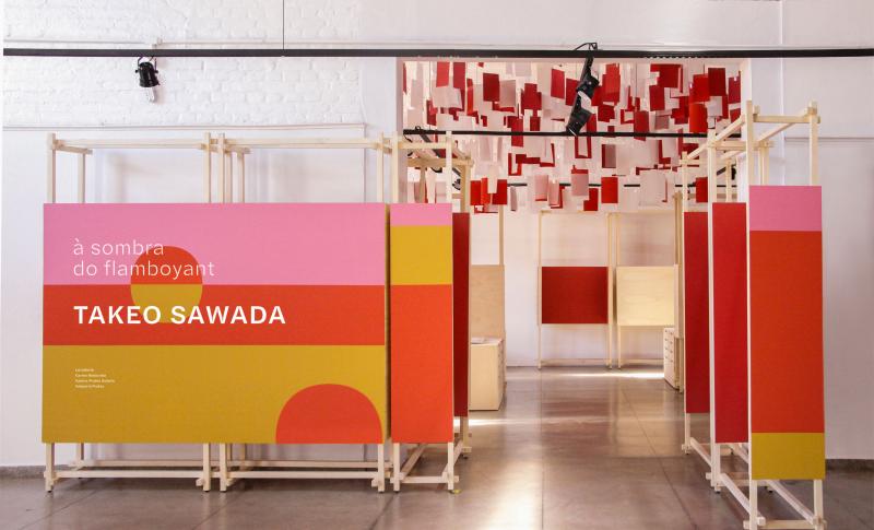 Galeria Takeo Sawada, no Matarazzo, sendo preparada pelo Sesc Thermas para a mostra