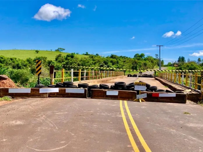 Ponte da Aymoré está interditada desde o dia 30 de janeiro 