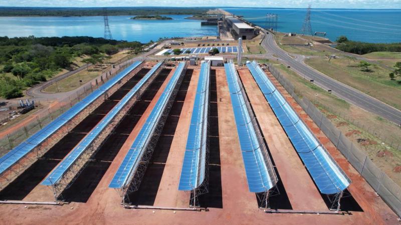 Cesp construiu planta com as chamadas calhas parabólicas