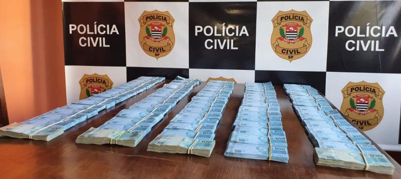 Montante de R$ 864,8 mil em notas falsas foi apreendido pela Polícia Civil nesta terça, em Prudente