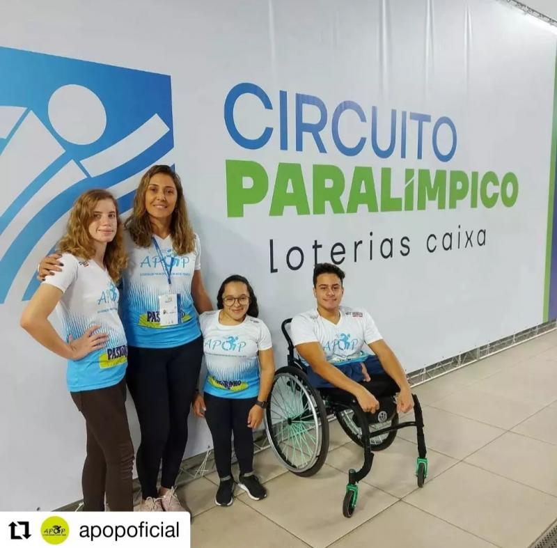 Equipe que participou do 2° Nacional do Circuito Paralímpico Loterias Caixa