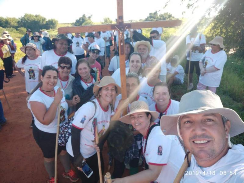 PARTICIPANTES DA ÚLTIMA ROMARIA DE CAIUÁ A SANTO EXPEDITO, SEMANA PASSADA