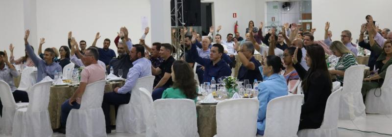 Coordenadores de Núcleo durante a votação na assembleia