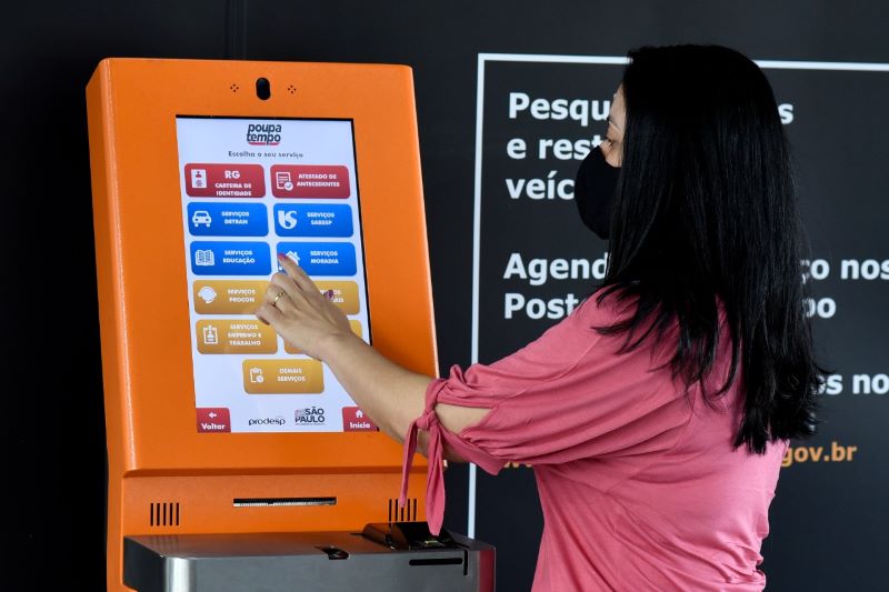 Meta é que Poupatempo alcance todos os municípios por meio de totens de autoatendimento