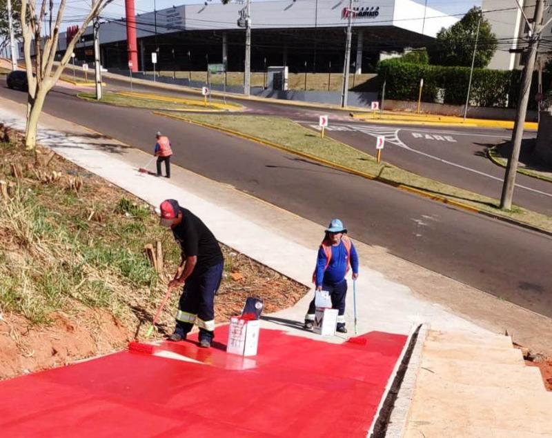 Ciclofaixa integra um projeto de revitalização que é realizado no entorno do Parque Jabaquara