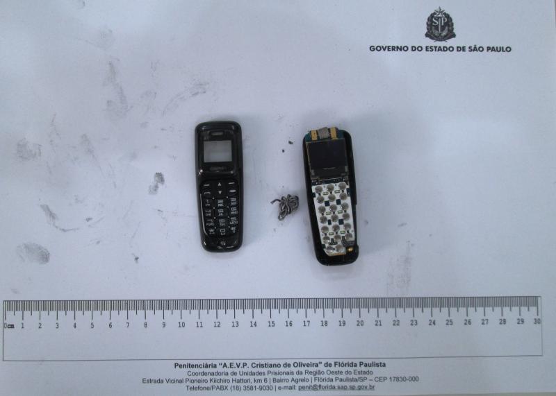 Na Penitenciária de Flórida Paulista, visitante tentou entrar escondendo micro aparelho de telefonia na genitália