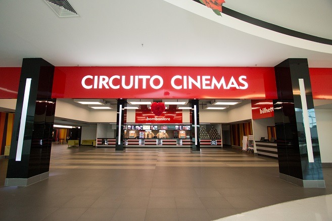 Layout de uma das unidades do operador Circuito Cinemas