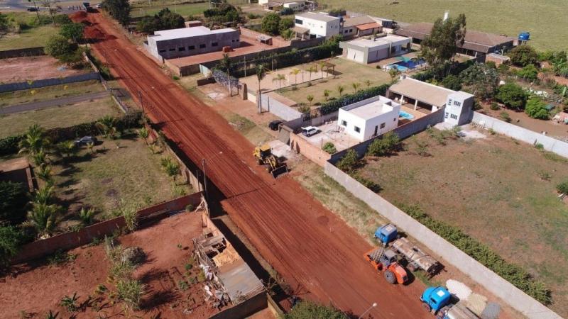 Estrada do Saltinho está na etapa de terraplanagem e em breve vai receber pavimentação asfáltica