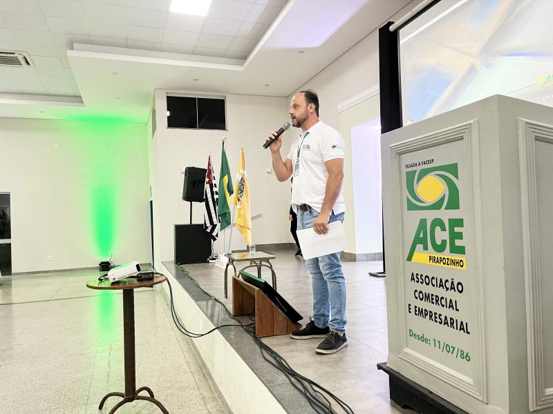 Julio, presidente da ACE Pirapozinho: “Associação colabora para o desenvolvimento regional”