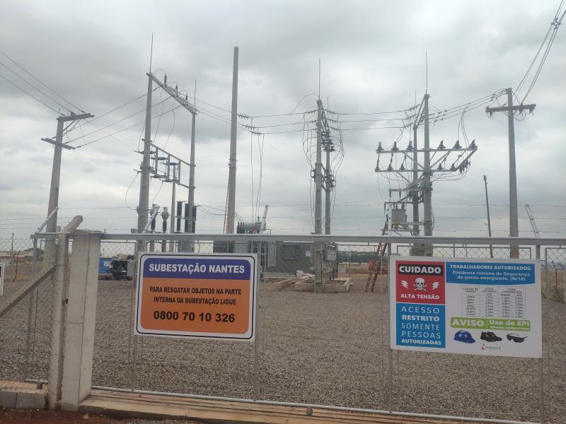 Subestação de energia totalmente automatizada foi entregue em Nantes nesta segunda-feira