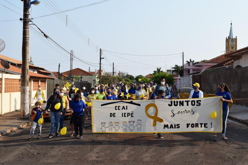 Evento realizado em Iepê, no ano passado, para marcar o Setembro Amarelo