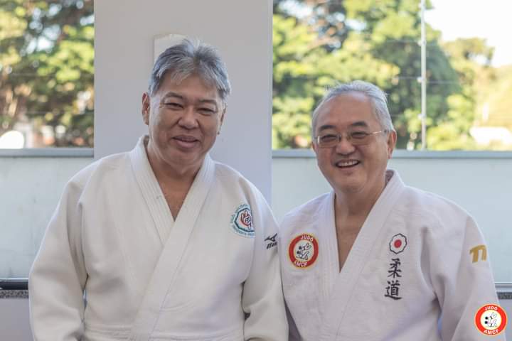 Mestres Nelson Morimoto e Roberto Nagahama de Maringá