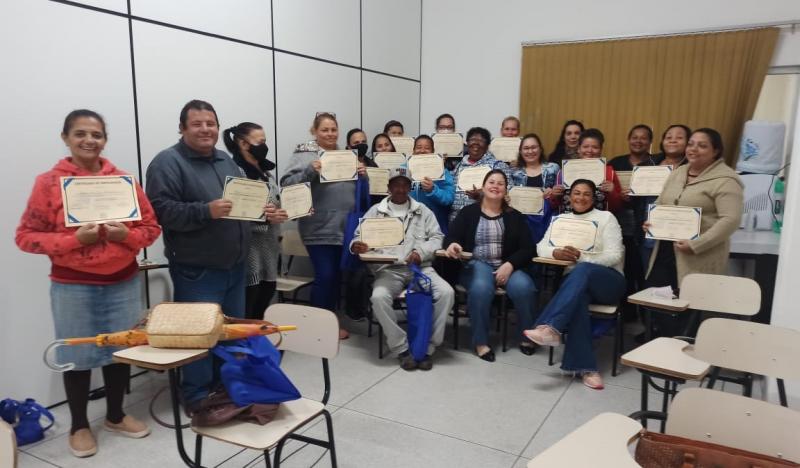 Curso “Trabalho em Equipe”, em Martinópolis: turma que vai finalizar agora em outubro