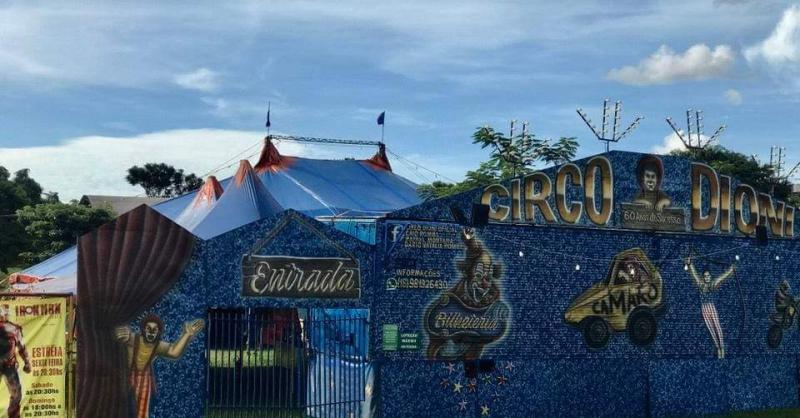 Circo Dioni: serão ofertadas 500 vagas por sessão e os ingressos serão distribuídos no dia do espetáculo