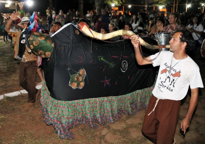 Apresentação do Boi Charmoso durante o Festival do Meio Ambiente de Rancharia