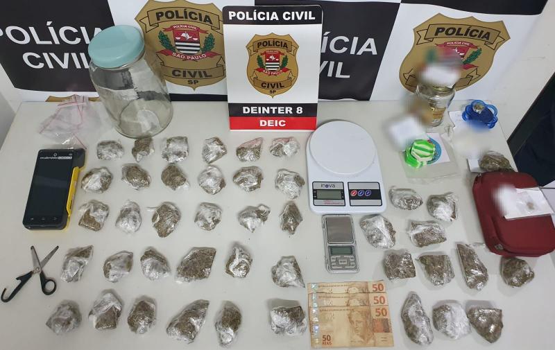 Polícia Civil apreendeu durante Operação Gemini porções de maconha, haxixe e MDMA já fracionadas para comercialização