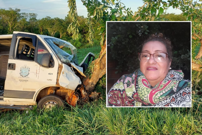 Acidente com van da Secretaria Municipal de Saúde de Rancharia matou a moradora Maria do Carmo da Cruz