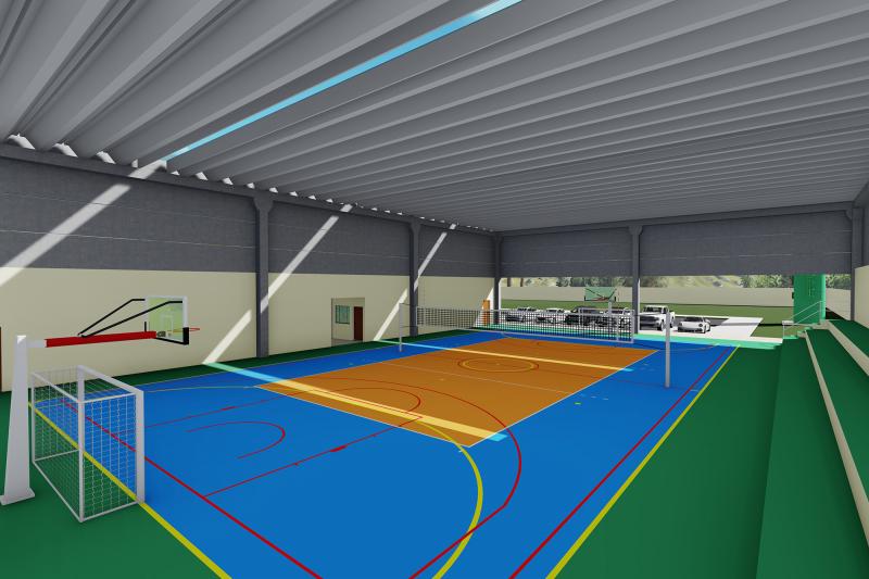 Imagem em 3D mostra como ficarão os dois ginásios de esportes dos campi de Jaú e Guarujá