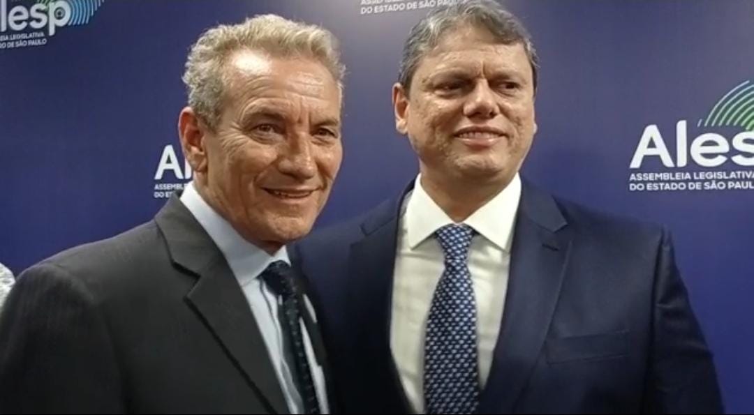 Ed Thomas prestigiou posse do novo governador de São Paulo, Tarcísio de Freitas