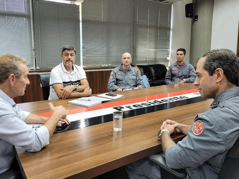 Reunião tratou sobre o trabalho em conjunto de monitoramento do Parque do Povo