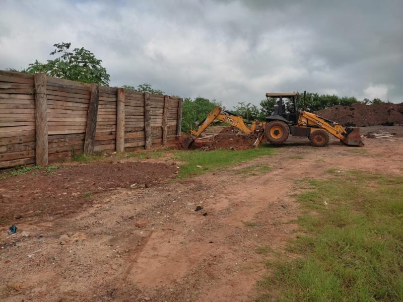 Prefeitura dá início à construção do contrapiso para a rampa de transbordo no Centro de Gerenciamento de Resíduos Sólidos