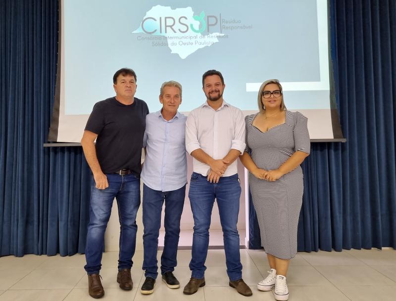 Nova diretoria do Cirsop: Reginaldo Luiz Cardilo, Ed Thomas, Roger Gasquez e Suelen Mative