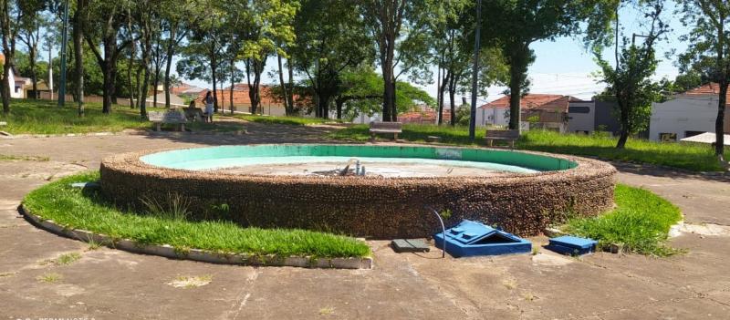 Há décadas inativa, fonte luminosa será restaurada e voltará a funcionar