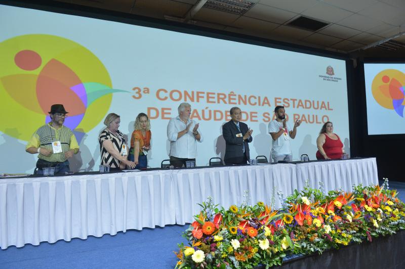 Mesa de abertura do 3ª Conferência Estadual de Saúde Mental