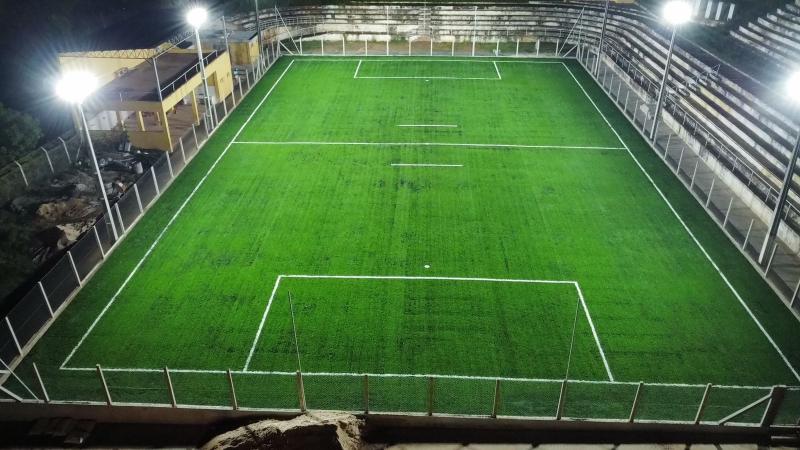 Campo de futebol society de Pirapozinho está em fase de finalização