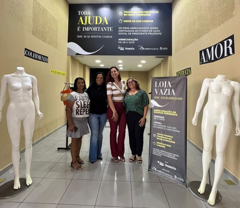 “Loja Vazia” recebe doações até este domingo nas dependências do Prudenshopping