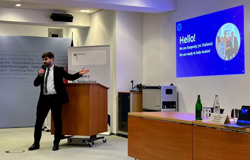Marcel Artioli, funcionário da Itesp, durante uma apresentação na MGG Academy, na Alemanha