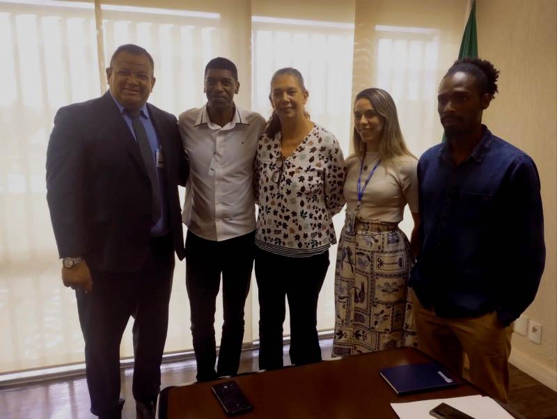 Secretário André Domingos foi recebido ontem pela ministra do Esporte, Ana Moser