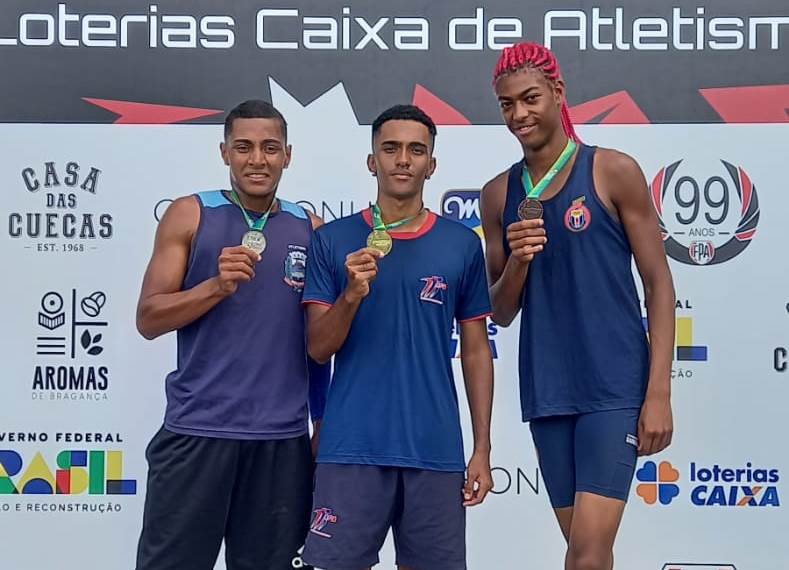 Além a medalha de ouro, Eron Maciel ficou em 6º lugar nos 100m rasos, com 11,06s