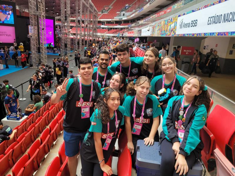 Eagles conquistou o 2º lugar no Desempenho do Robô; Festival Sesi de Robótica ocorreu em Brasília (DF)