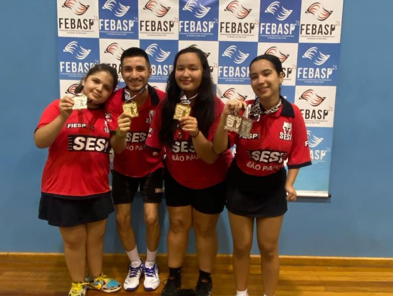 Laura Ribeiro, Yuki Rodrigues, Mikaela Almeida e Maria Fernanda Souza