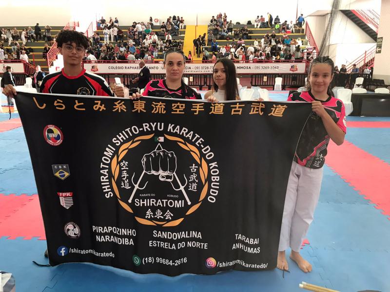 Atletas da Equipe Shiratomi de Karatê e Projeto Jovens de Ouro, de Narandiba, representaram a região na 5ª Etapa Classificatória do Paulista 