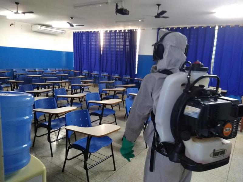 Iepê faz nebulização nas escolas municipais contra o mosquito da dengue