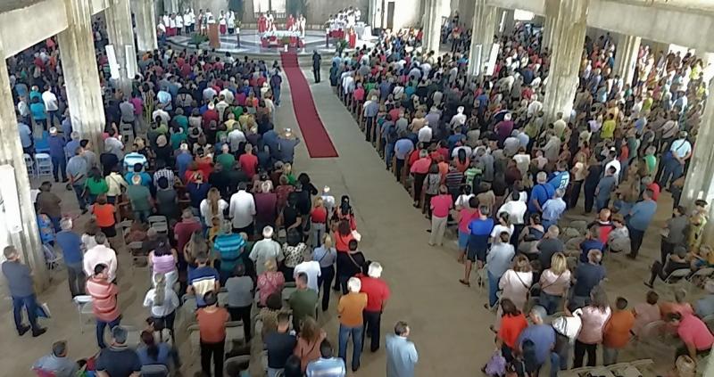 Mesmo faltando alguns detalhes, santuário foi inaugurado no dia do padroeiro