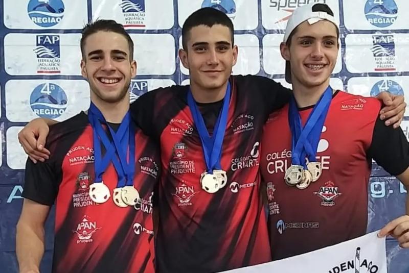 Os medalhistas, Lucas Contes Tribst, João Gabriel Berganine dos Santos e João Victor Zanetti Martins